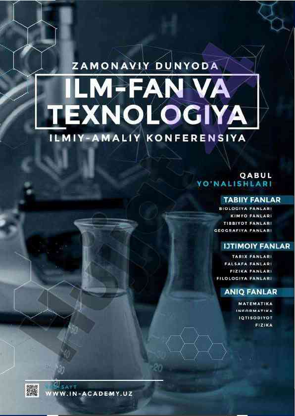 Zamonaviy dunyoda ilm-fan va texnologiya konferensiyasi