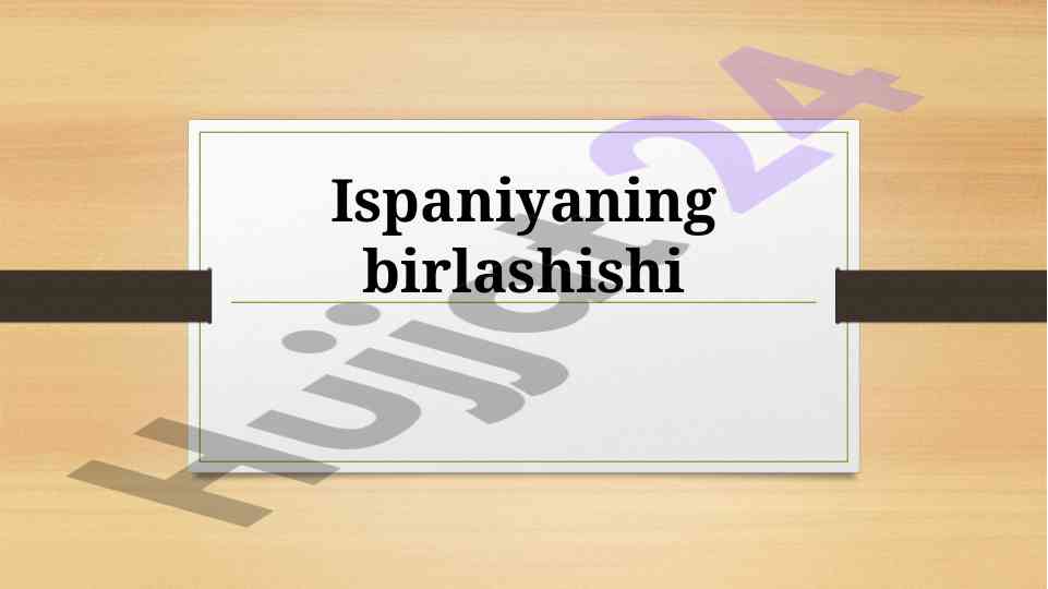 Ispaniyaning xix asr o'rtalaridagi taraqqiyoti