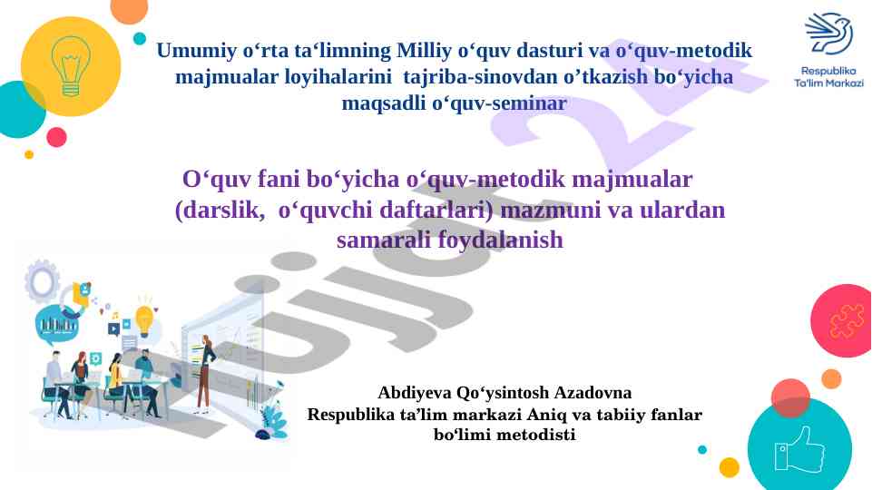 Zamonaviy matematika darsliklari va metodikalar