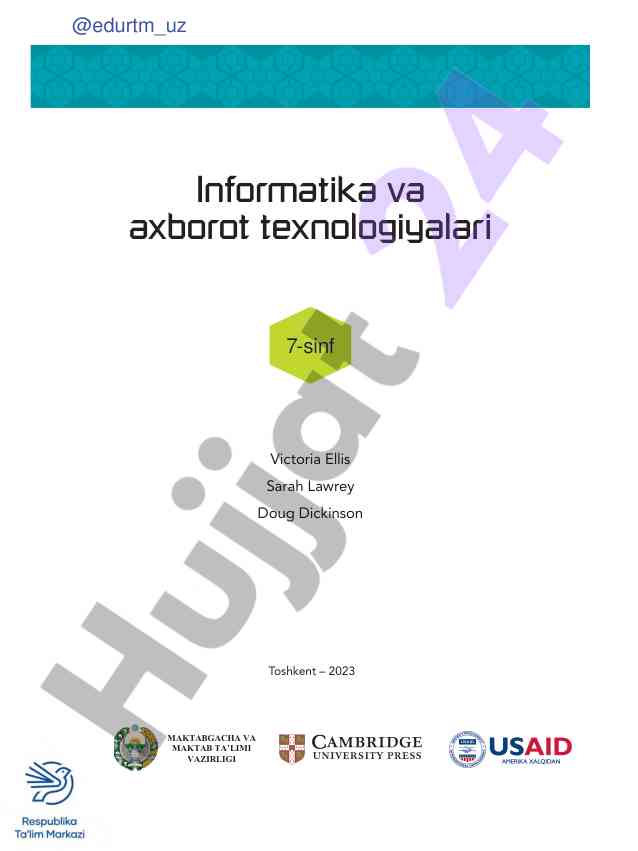 Informatika va axborot texnologiyalari 7-sinf