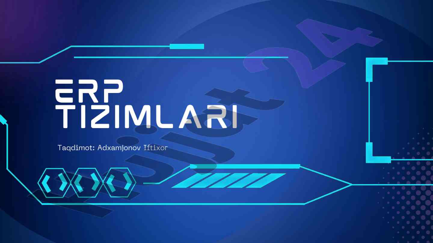 Odoo erp tizimini ishga tushirish loyihasi