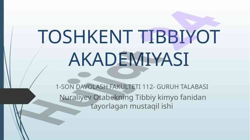 Elektrkimyo asoslari va elektro’tkazuvchanlik tadqiqoti