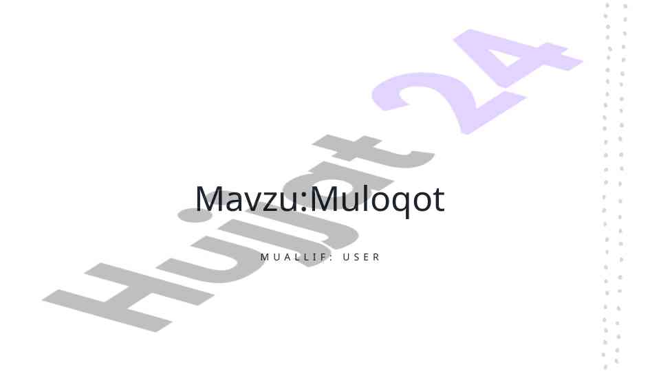 Muloqotning tarixi va asosiy turlari