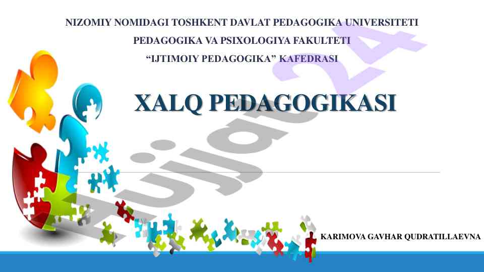 Xalq pedagogikasi: buyuk mutafakkirlarning merosi