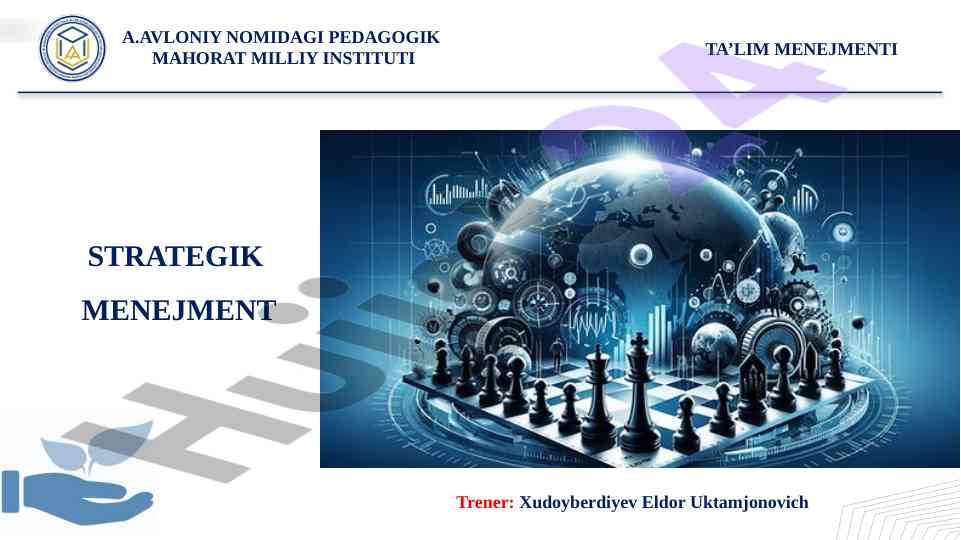 Strategik boshqaruvda samaradorlik formulasi