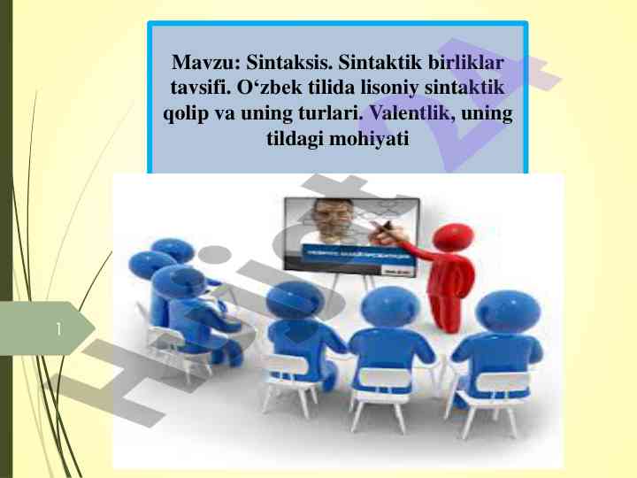 O‘zbek tilida sintaksis nazariyalarining tavsifi