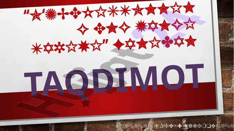 O‘zbekiston mustaqilligi tarixi taqdimoti