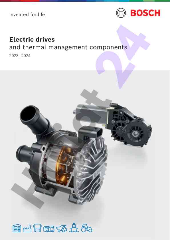 Electric drives and thermal management components overview