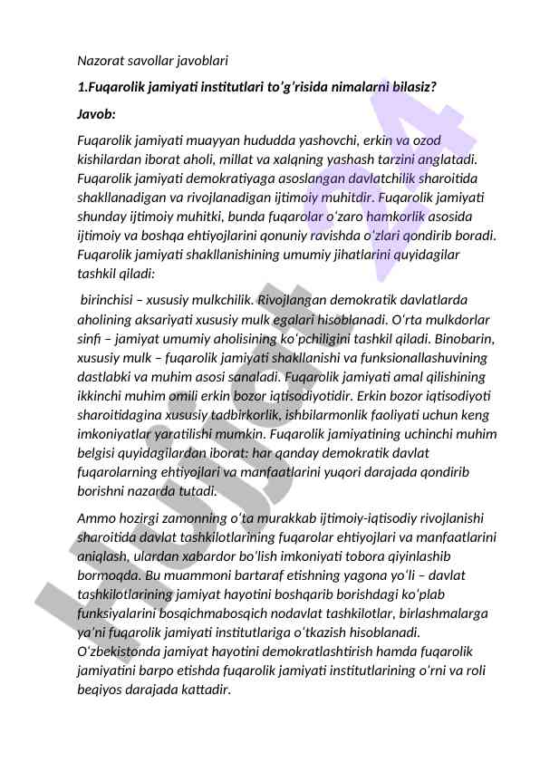 Fuqarolik jamiyati va ijtimoiy muhit tahlili