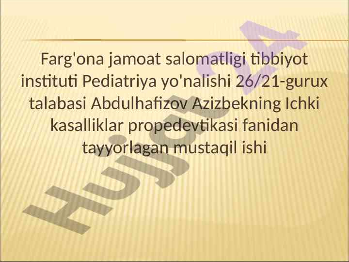 Surunkali hepatit tibbiyotda muammo yechimi