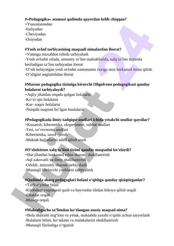Pedagogika tizimida zamonaviy ta'lim usullari