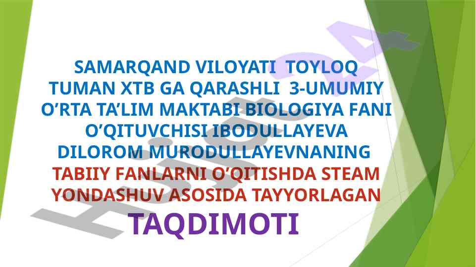 Botanika va o'simliklarning vegetativ ko'payishi