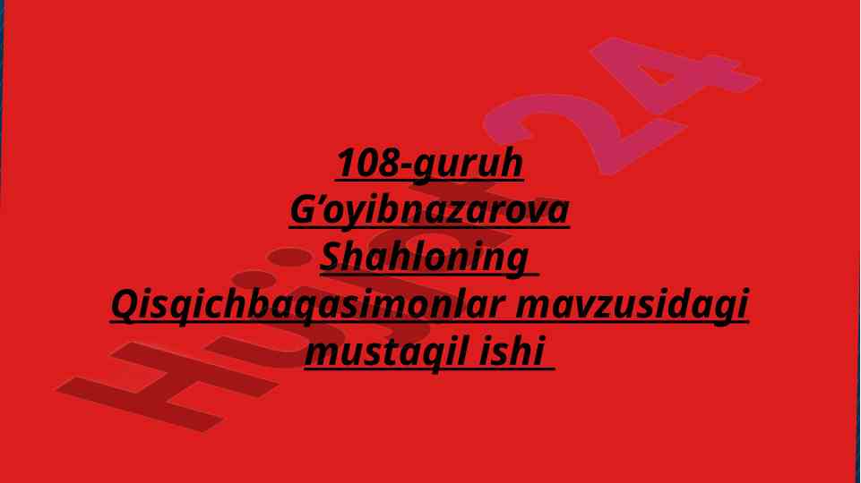 Qisqichbaqasimonlar tashqi va ichki tuzilishi