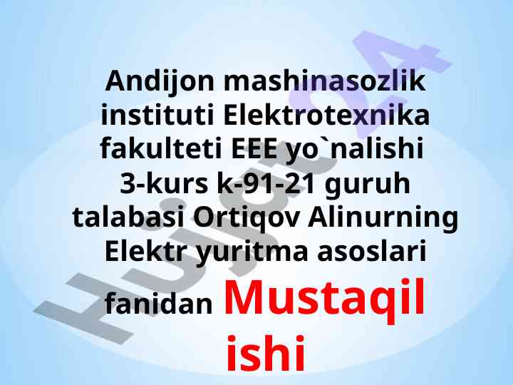 Egri chiziqli tavsifli asinxron motorda oʻtkinchi jarayonlar