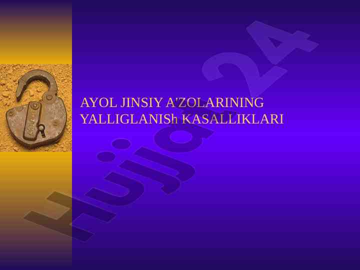 Ayol jinsiy a'zolarining yallig'lanish kasalliklari