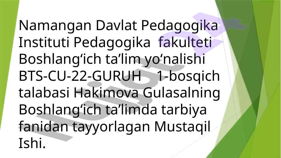 Oila, mahalla va ta'lim muassasalari hamkorligi