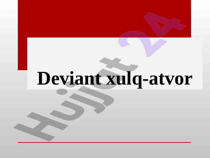 Salbiy og‘ishlar tipologiyasi va psixologik ta’sirlar