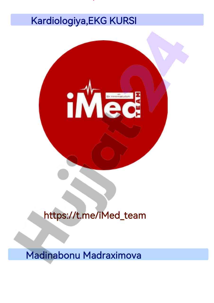 Kardiologiyada ekg kursi