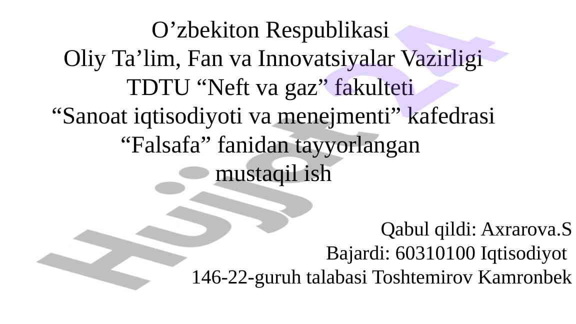Korrupsiyaga qarshi kurash mexanizmlari taqdimoti