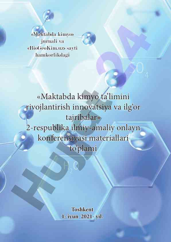 Innovatsion metodlar maktabda kimyo ta'limida