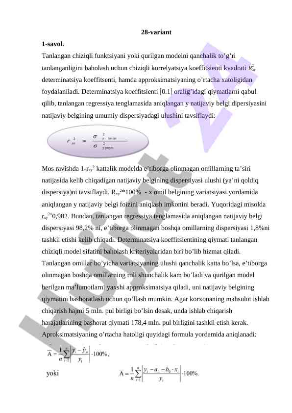 Chiziqli korrelyatsiya koeffitsienti baholash