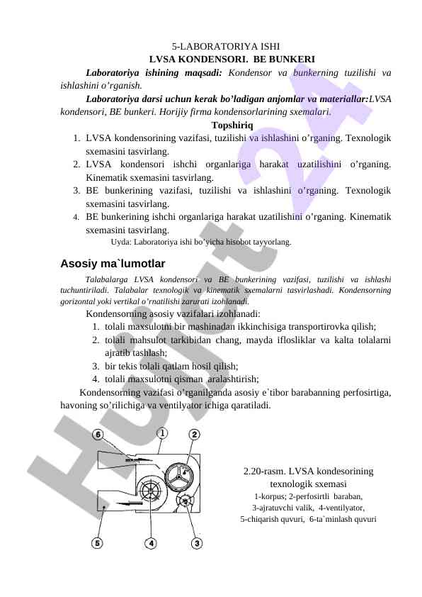 5-LABORATORIYA ISHI LVSA KONDENSORI