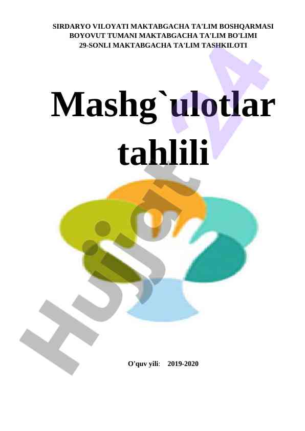 Vatanparvarlik burchagi tahlili maktabgacha ta'limda