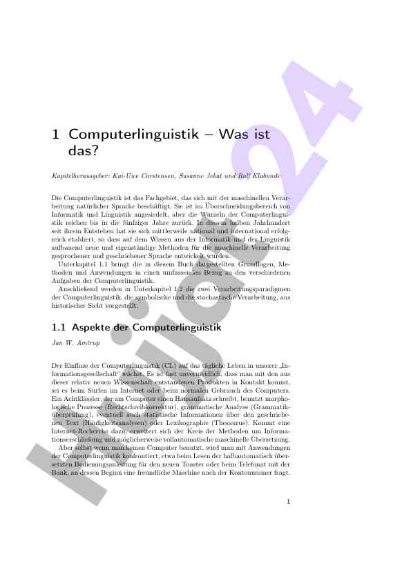 Computerlinguistik und ihre bedeutung für die sprachverarbeitung