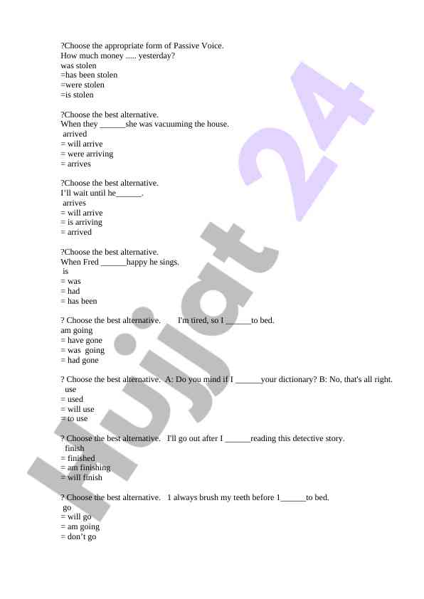 Passive voice savollari