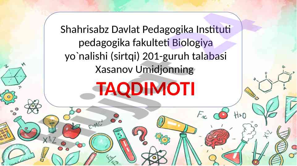 Kompyuter grafikasining dasturiy ta’minoti taqdimoti