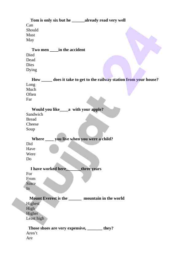 Grammar practice for beginners in english