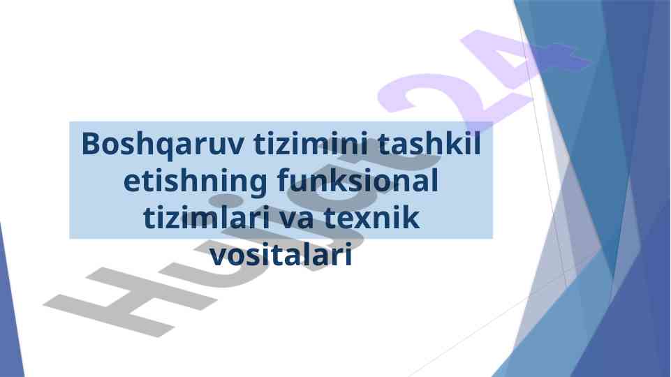 Telekommunikatsiya tarmoqlarini boshqarish asoslari