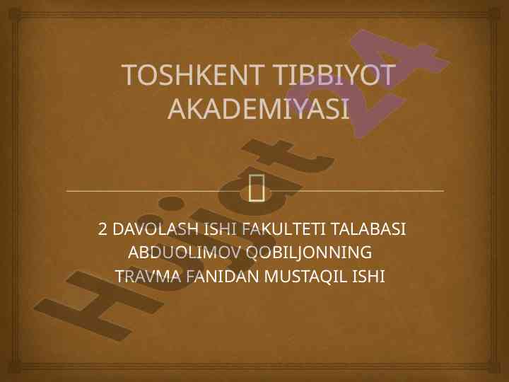 Osteoxondroz va umurtqa pogonasi buzilishlari