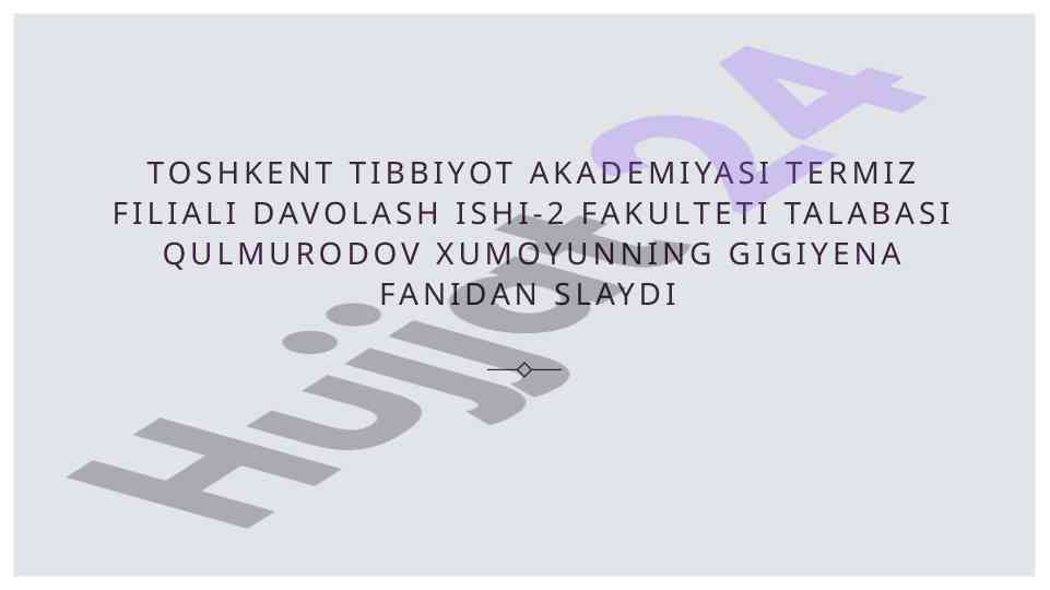 Kiyim-boshlar va ayoq kiyimlari gigiyenasi