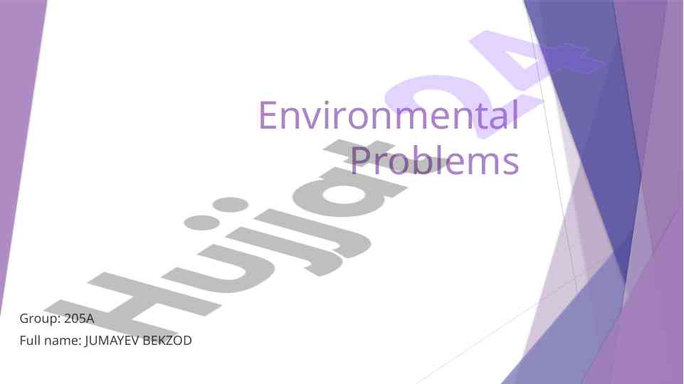 Current environmental problems we face today