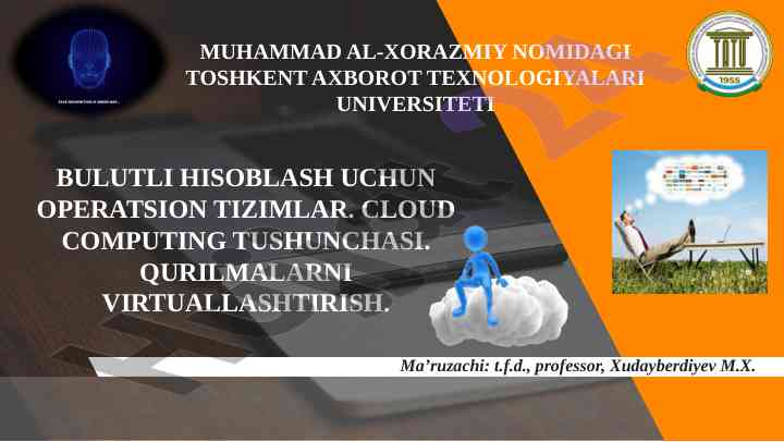 Bulutli hisoblash uchun operatsion tizimlar