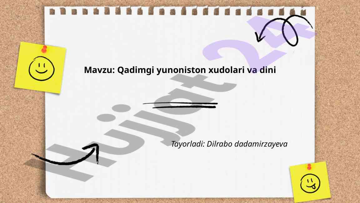 Qadimgi Yunoniston Xudolari Va Dini