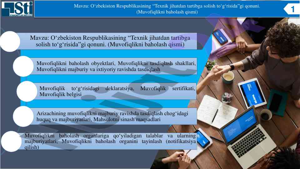 O‘zbekiston respublikasining texnik jihatdan tartibga solish qonuni