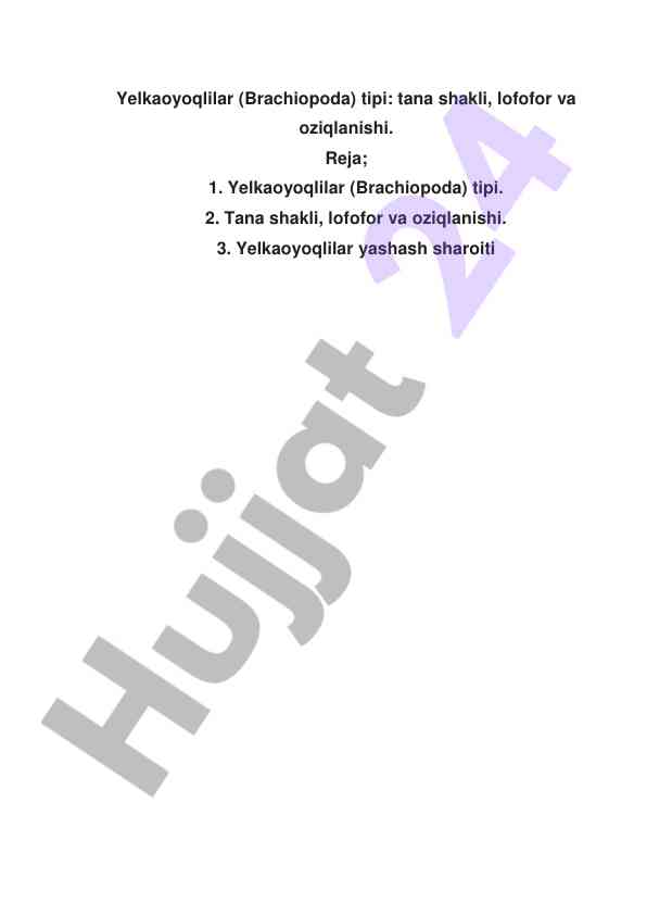 Yelkaoyoqlilar turi tana shakli va oziqlanishi
