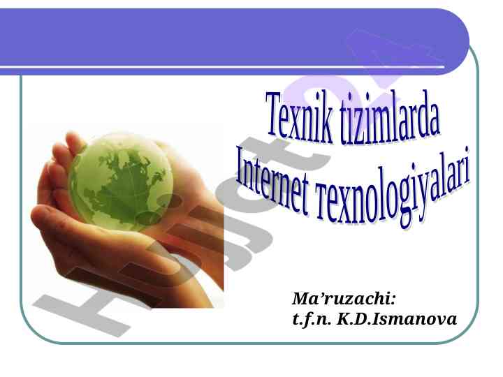 Internet tizimi va xizmatlari bo‘yicha tahlil