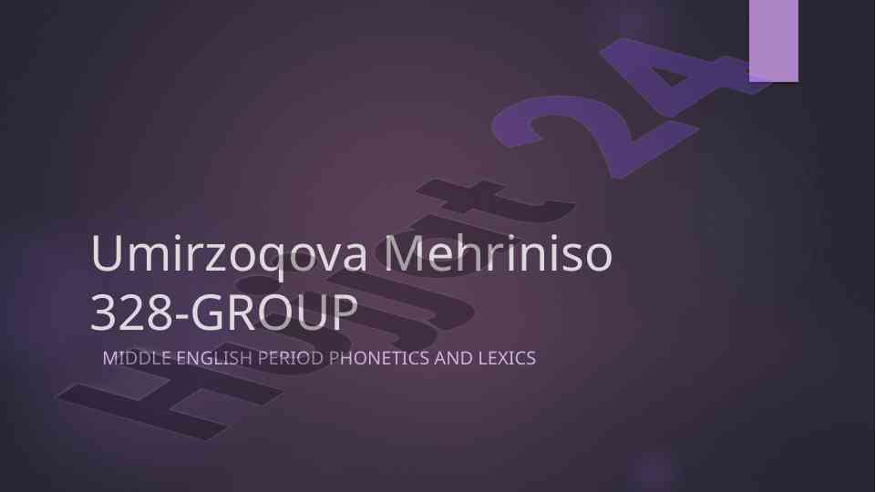 Middle english period phonetics and lexics overview