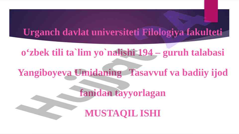 Tasavvufda murid va murshid munosabati