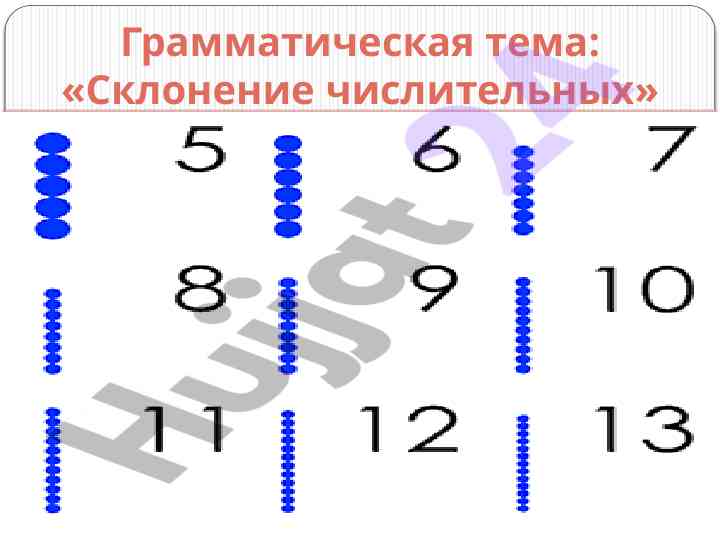 Склонение числительных в русском языке
