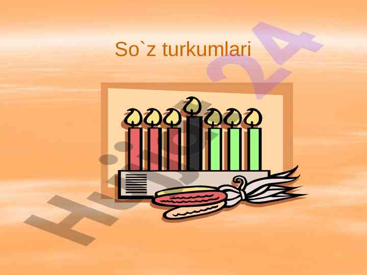 So'z turkumlari va ularning tushunchalari