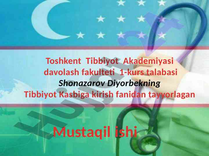 Yatrogeniya tibbiyot kasbida o‘rni va ahmiyati