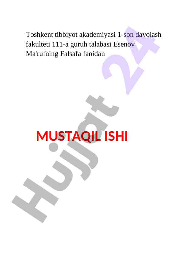 Fan ilmiy dunyoqarash shakli tahlili