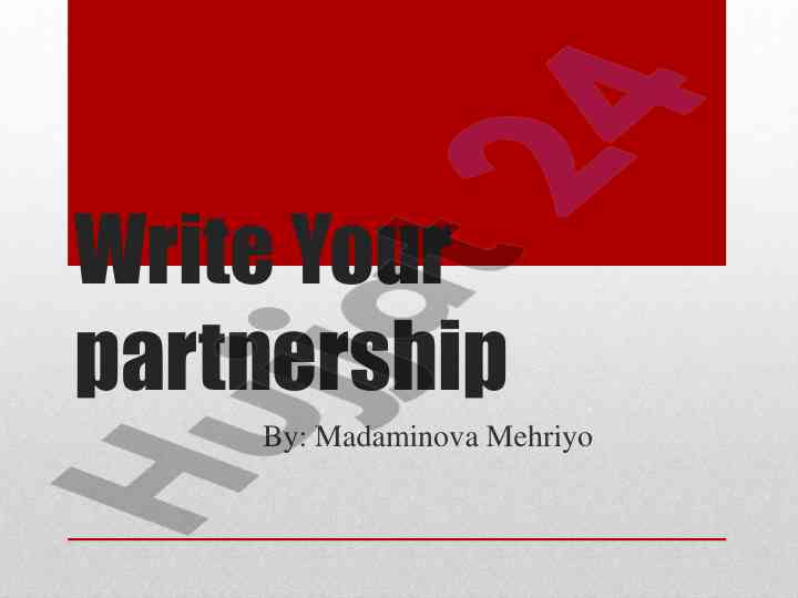Partnership types and their advantages