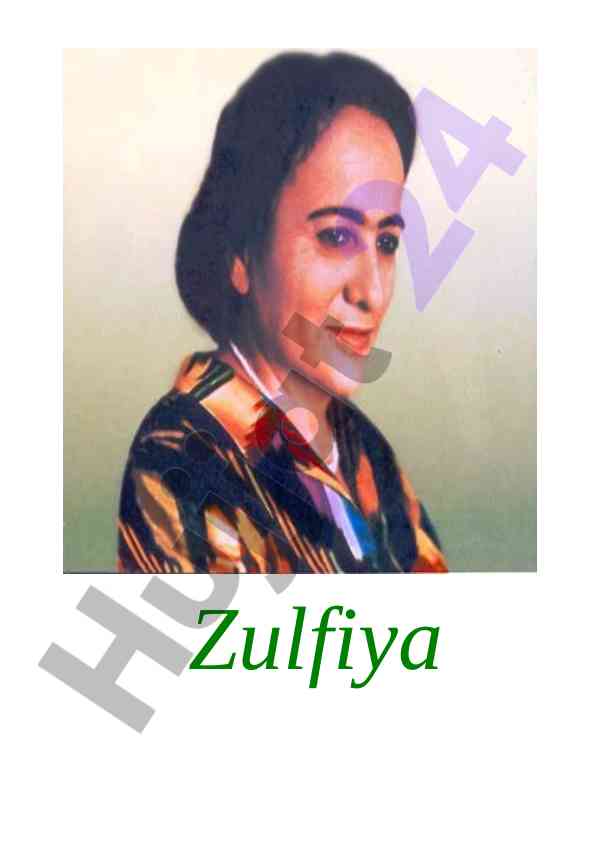 Zulfiya o‘zbek she’riyati yirik vakili