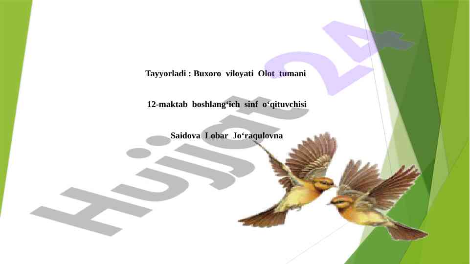 Yangi mavzuni mustahkamlash va o‘qitish usullari