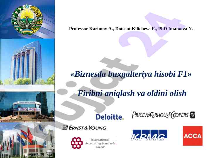 Biznesda buxgalteriya hisobi f1 firibgarlik